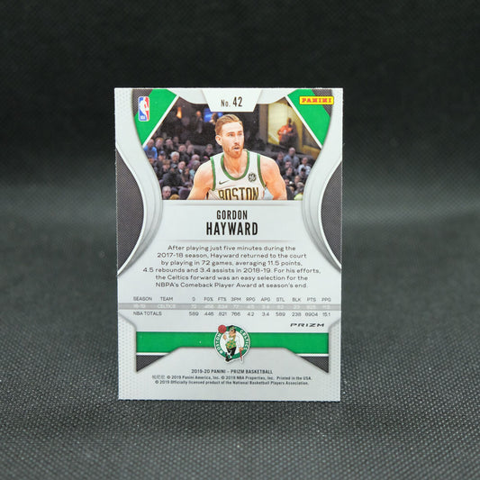 2019-20 Prizm NBA Gordon Hayward Green Prizm