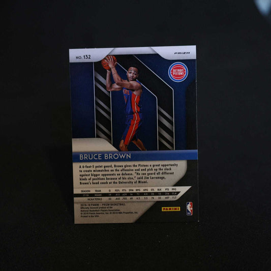 2018-19 Bruce Brown Prizm Rookie Card - Ruby Wave Prizm #132