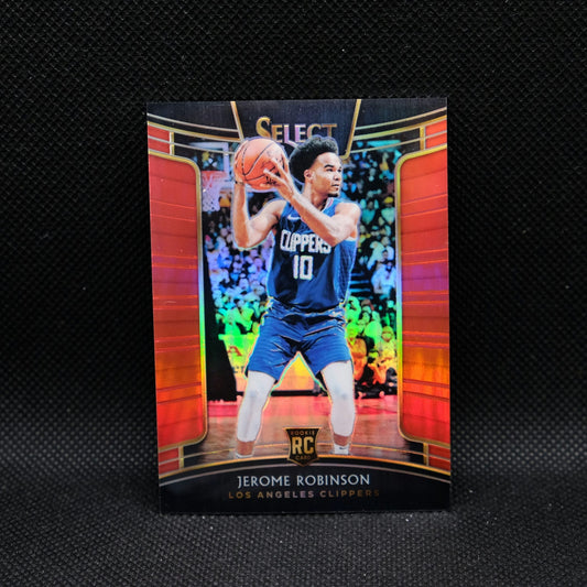 2018-19 Panini Select Jerome Robinson #27 Red Prizm Rookie Card /199