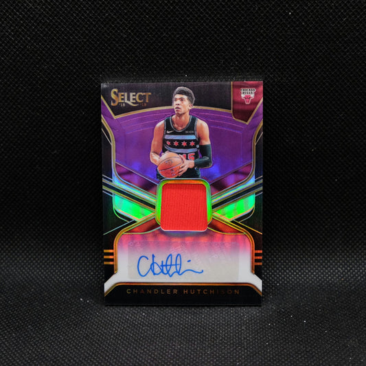 2018-19 Select Chandler Hutchison Rookie Jersey Autograph Purple Prizm /99