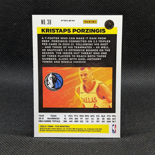 2020-21 Kristaps Porzingis Panini Flux Red Prizm