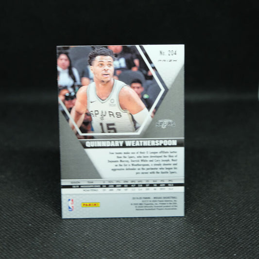 2019-20 Mosaic Pink Camo Prizm Quinndary Weatherspoon Rookie