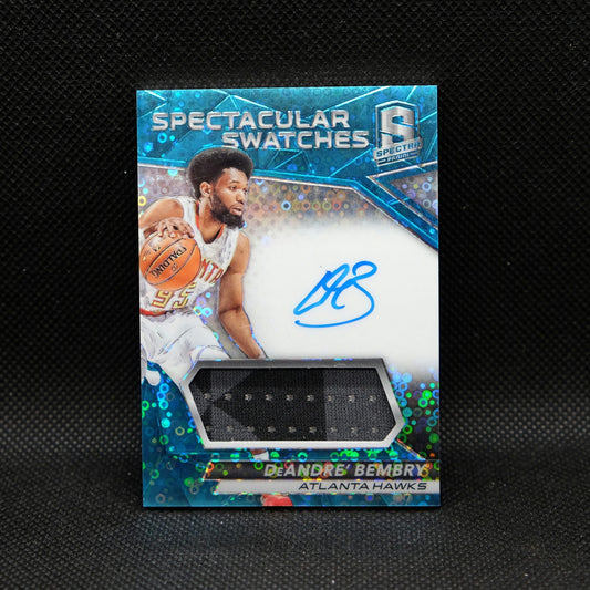 2016-17 Panini Spectra DeAndre' Bembry Spectacular Swatches RPA Blue Fast Bre...