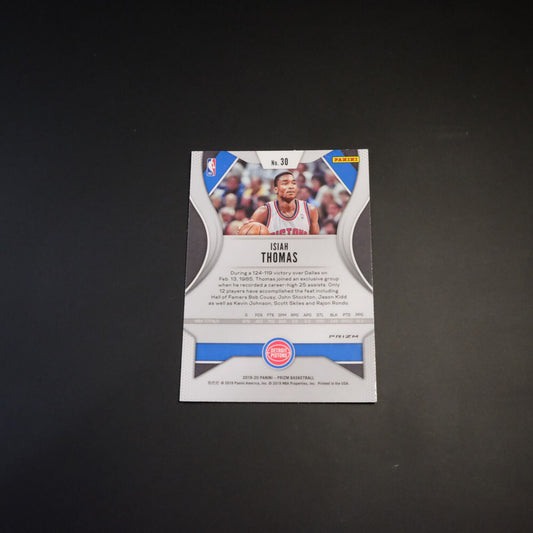 2019-20 Isaiah Thomas Prizm #30 Red Cracked Ice Prizm