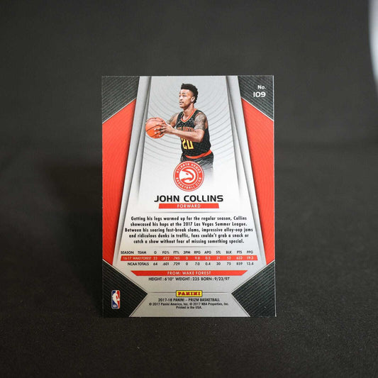 2017-18 John Collins Panini Prizm Rookie Card RC #109