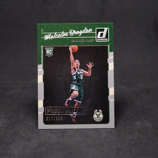 2016-17 Malcolm Brogdon Donruss Rated Rookie Press Proof /299