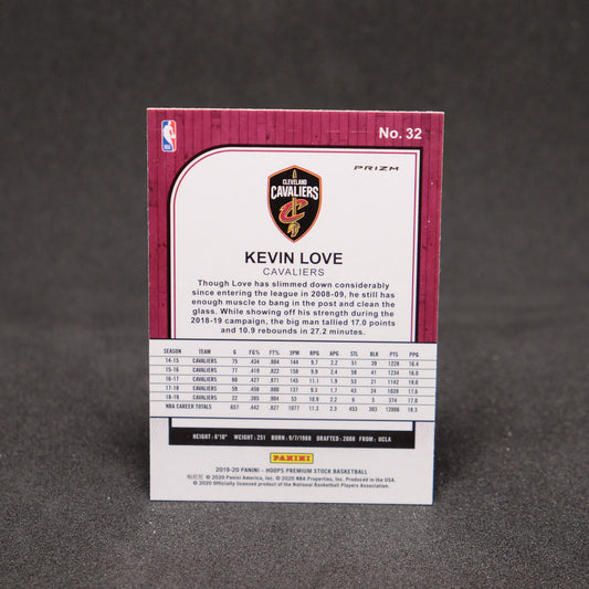 Kevin Love 2019-20 NBA Hoops Premium Blue Prizm