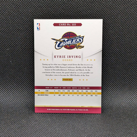 2012-13 Kyrie Irving NBA Hoops #223 RC Rookie