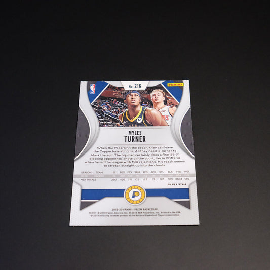 2019-20 Myles Turner Prizm NBA #216 Silver Prizm