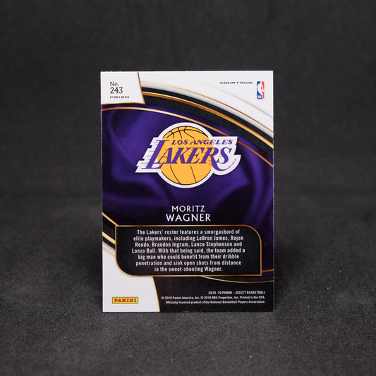 2018-19 Moritz Wagner Select Courtside Silver Prizm Rookie Card