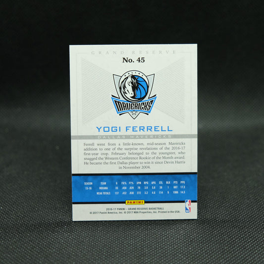2016-17 Yogi Ferrell Grand Reserve Rookie Card