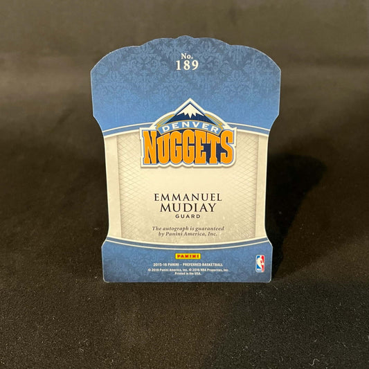 2015-16 Emmanuel Mudiay Panini Preferred Crown Royale Rookie Auto /49