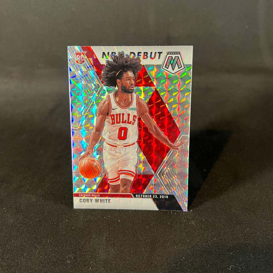 2019-20 Coby White Panini Mosaic NBA Debut Silver Mosaic Prizm
