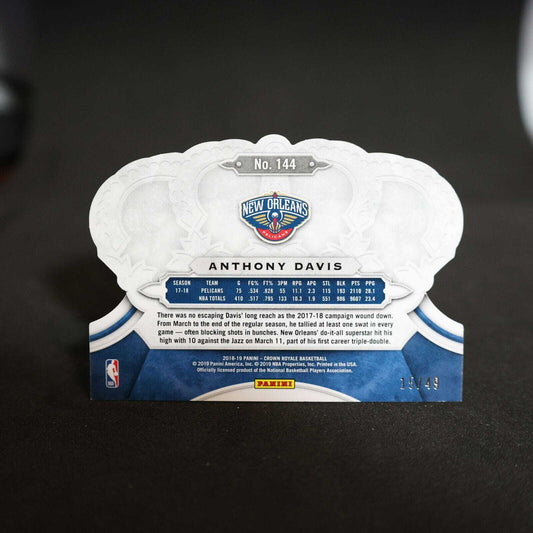 2018-19 Anthony Davis Crown Royale Red Crystal /49
