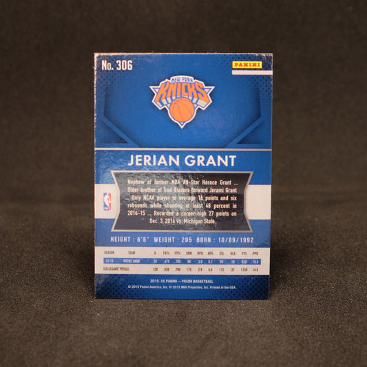 Jerian Grant 2015-16 Prizm #306 Rookie Card