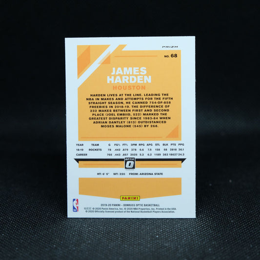 2019-20 James Harden Donruss Optic Silver Holo