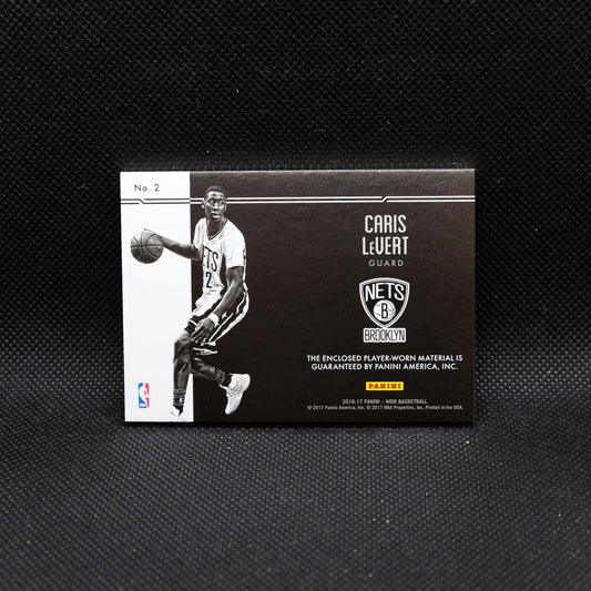 2016-17 Panini Noir Caris LeVert Rookie Materials Rookie Patch Card /99