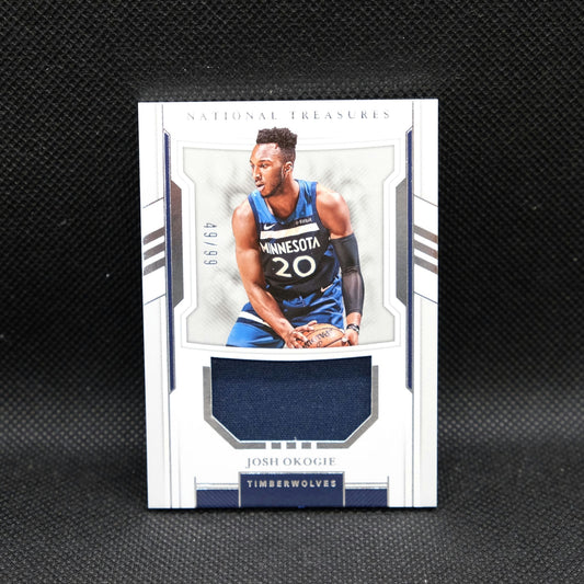 2018-19 National Treasures Josh Okogie Rookie Materials /99 Rookie Patch