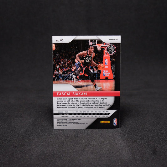 2018-19 Pascal Siakam Prizm #83 Silver Prizm