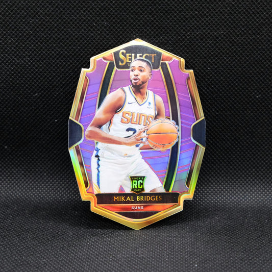 2018-19 Select Mikal Bridges Premier Level Purple Die Cut Prizm Rookie Card /...