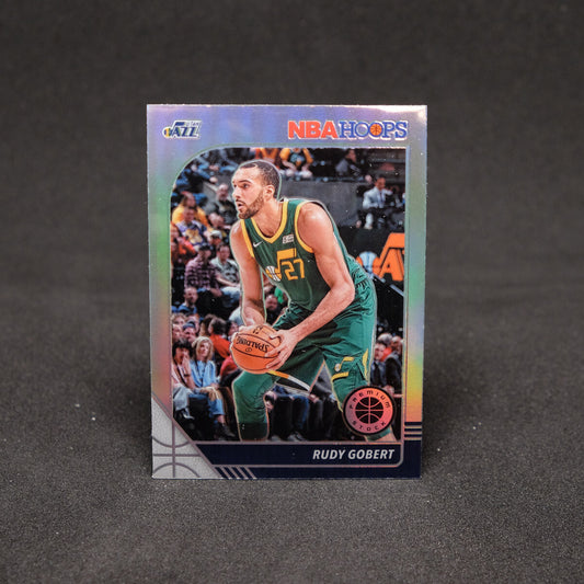 Rudy Gobert 2019-20 NBA Hoops Premium Stock Silver Prizm