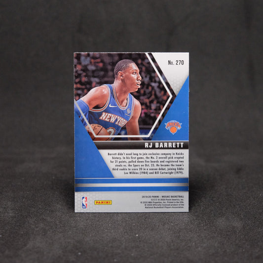 2019-20 RJ Barrett Mosaic - NBA Debut Rookie Card