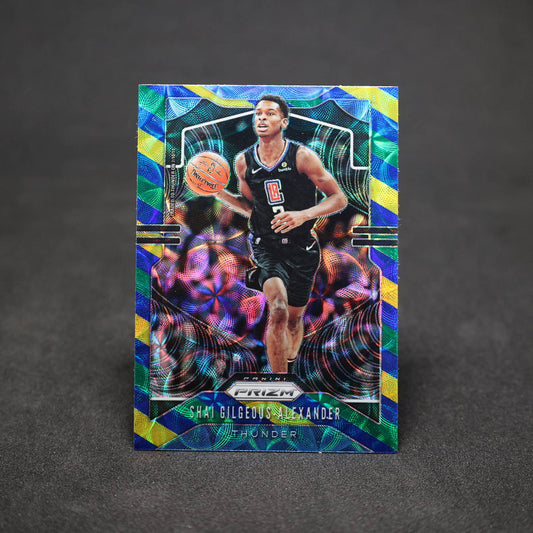 2019-20 Shai Gilgeous-Alexander Prizm #122 Blue Yellow Green Choice Prizm