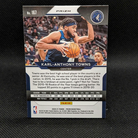 2020-21 Karl-Anthony Towns Prizm Red Ice Prizm