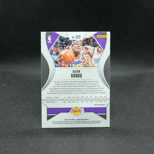 2019-20 Rajon Rondo Prizm NBA Red White Blue Prizm