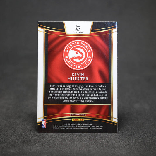 2018-19 Kevin Huerter Panini Select Rookie Card Silver Prizm