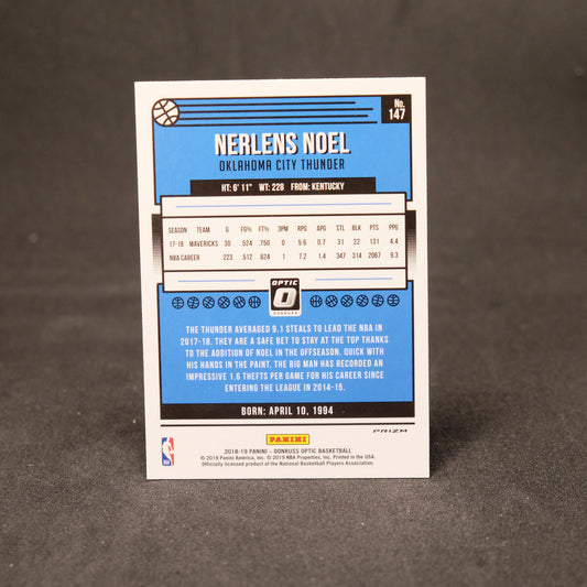2018-19 Panini Donruss Optic Silver Holo Prizm Nerlens Noel