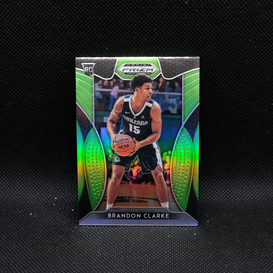 2019 Prizm Draft Brandon Clarke #86 Lime Green Prizm Rookie Card /125