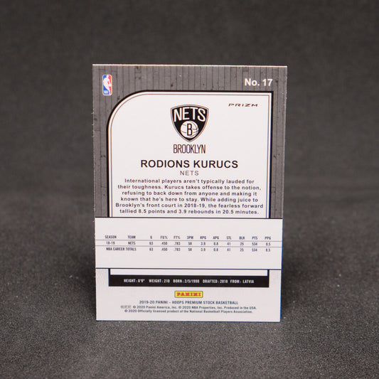 Rodions Kurucs 2019-20 NBA Hoops Premium Stock Laser Prizm