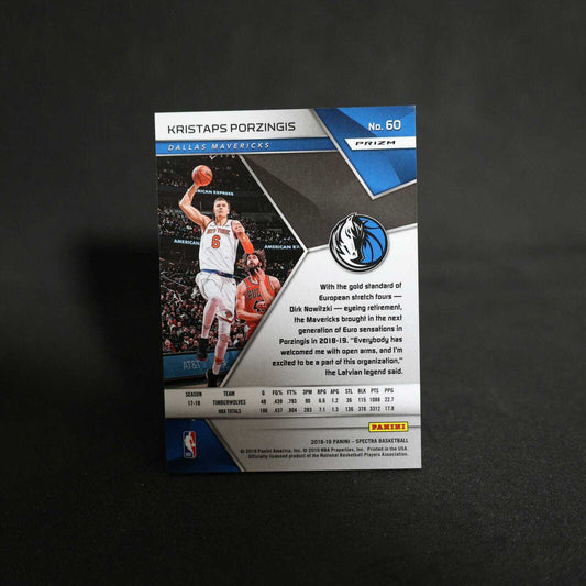 2018-19 Kristaps Porzingis Spectra Silver Prizm
