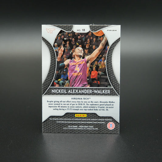 2019-20 Nickeil Alexander-Walker Prizm Draft #18 Silver Prizm