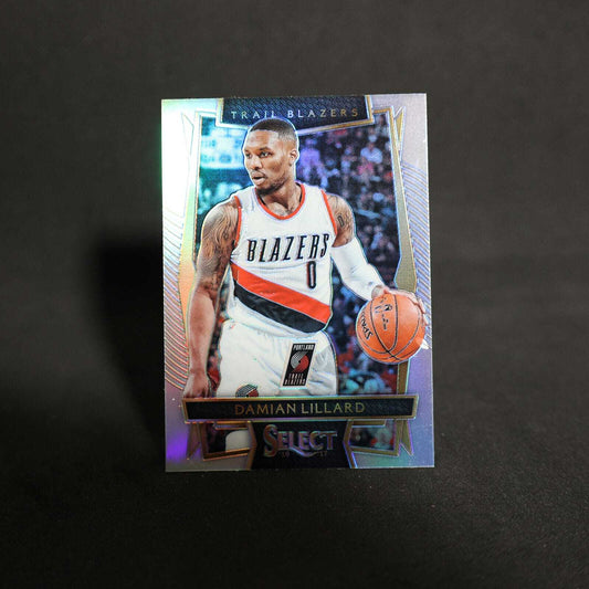 2016-17 Panini Select Damian Lillard #51 Silver Prizm