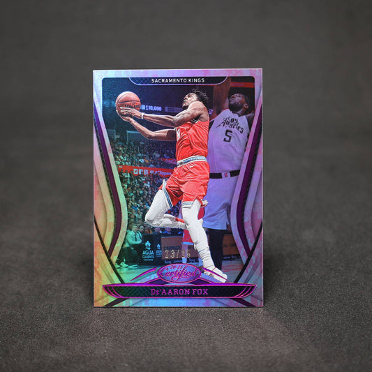 2020-21 De'Aaron Fox Panini Certified Pink Camo /25
