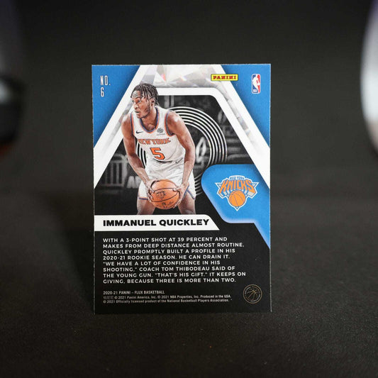 2020-21 Immanuel Quickley Panini Flux Rookie Influx #6