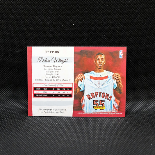 2015-16 Panini Court Kings Delon Wright Fresh Paint Rookie Autograph