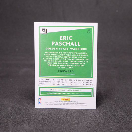 Eric Paschall 2020-21 Donruss - Green Laser