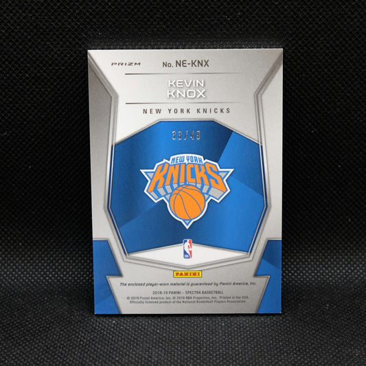 2018-19 Kevin Knox Spectra Next Era Neon Blue Prizm Rookie Patch /49