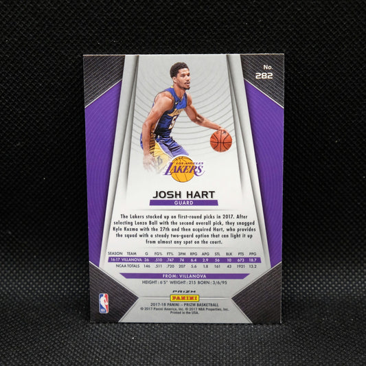 2017-18 Josh Hart Prizm #282 Silver Prizm Rookie Card