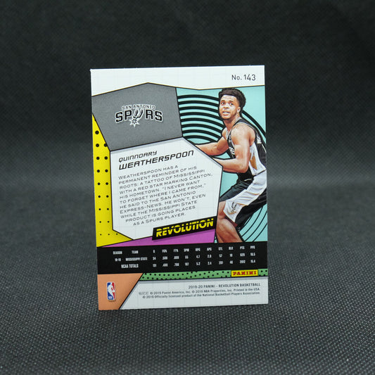 2019-20 Quinndary Weatherspoon Revolution #143 Rookie Card