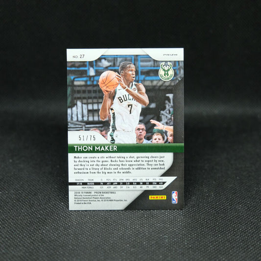 2018-19 Thon Maker Prizm Fast Break - Purple Prizm /75