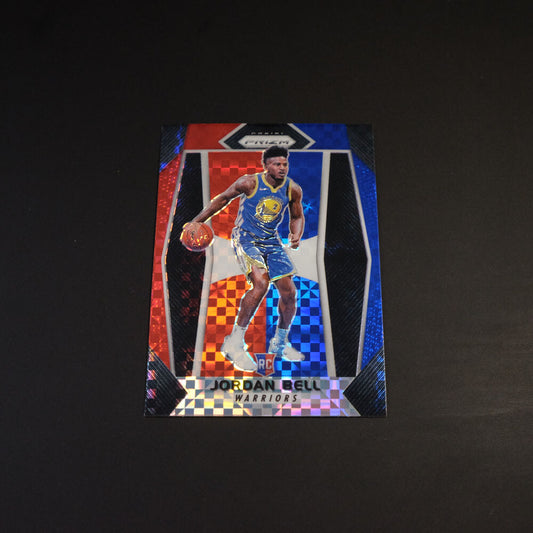 2017-18 Jordan Bell Prizm NBA #47 Red White Blue Prizm Rookie Card