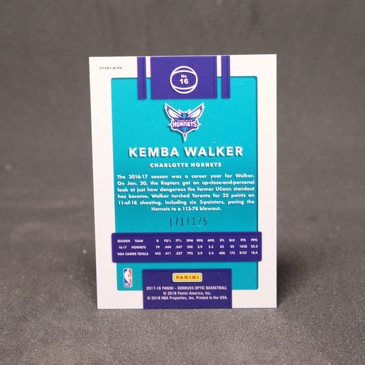 2017-18 Kemba Walker Donruss Optic Lime Green Prizm /175