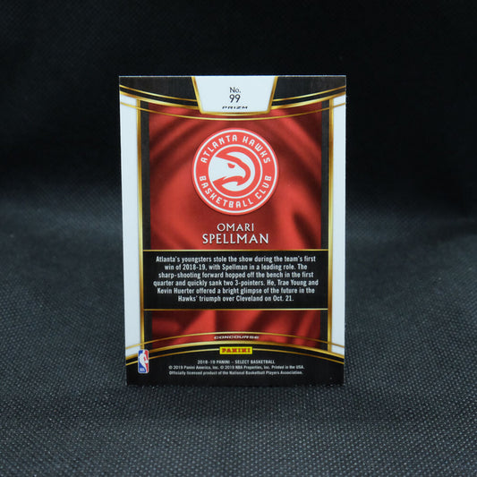 2018-19 Omari Spellman Select #99 Tri Color Prizm Rookie Card Lot