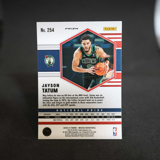 2020-21 Jayson Tatum Mosaic National Pride Green Prizm