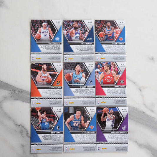 2019-20 Mosaic Pink Camo Prizm Lot #9 - 9 Cards