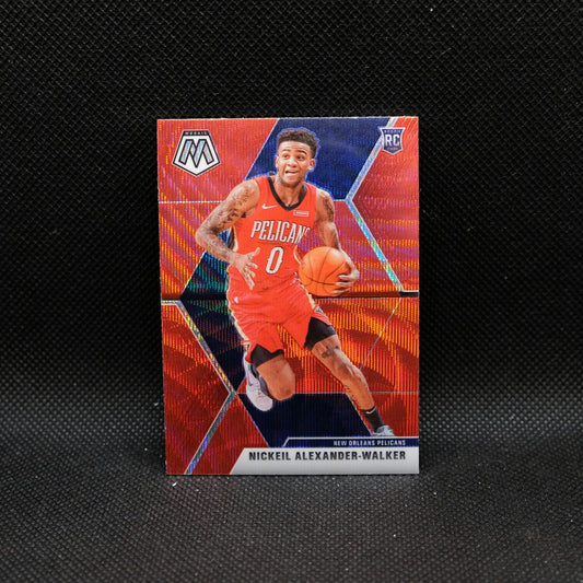 2019-20 Panini Mosaic Nickeil Alexander-Walker #205 Red Wave Prizm Rookie
